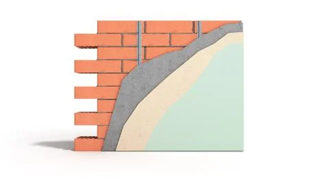 Home renovation restructuring process repair wall painting new house construc Stock Illustration