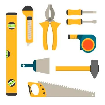 Home repair tools icons Stock Illustration