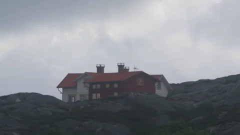 A home on a rock Stock-Footage 345131675
