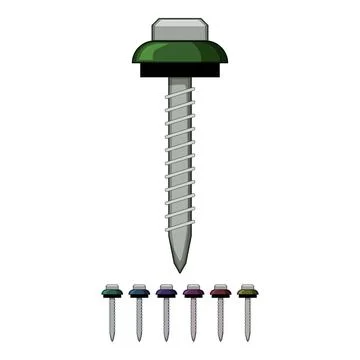 Home roofing screw cartoon vector graphic 스톡 일러스트