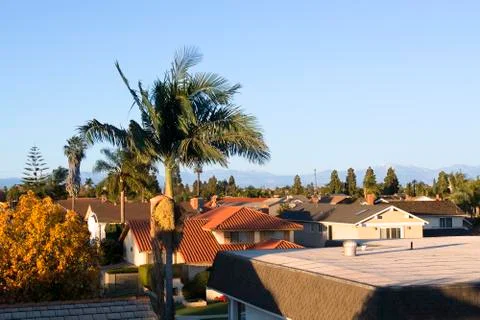 Home rooftops Stock Photos