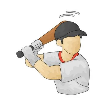 Home run illustration Stock Illustration