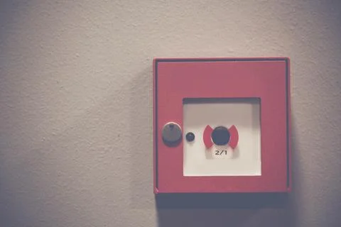 Home safety button Stock Photos