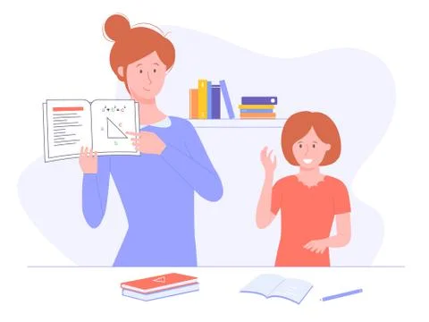 Home schooling, effective learning イラスト素材