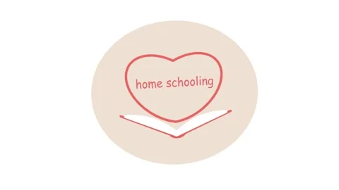 Home schooling logo. Knowledge. Book. Information. Animation home schooling. Stock Footage 140590972