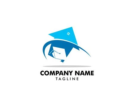 Home Schooling Logo Vector Template Stock Illustration