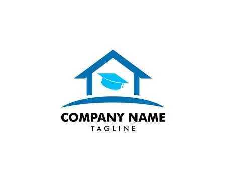 Home Schooling Logo Vector Template Stock Illustration