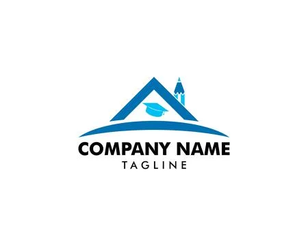 Home Schooling Logo Vector Template Stock Illustration