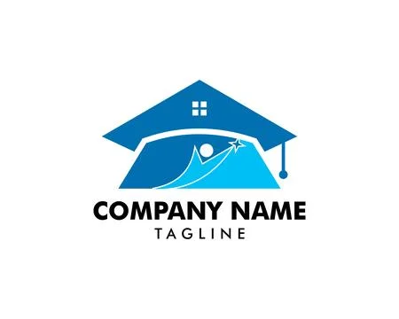 Home Schooling Logo Vector Template Stock Illustration