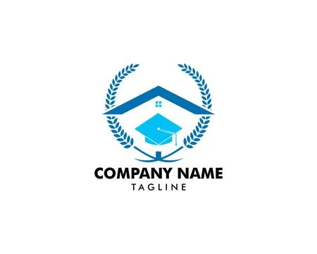 Home Schooling Logo Vector Template Stock Illustration