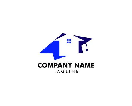 Home Schooling Logo Vector Template Stock Illustration