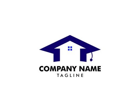 Home Schooling Logo Vector Template Stock Illustration