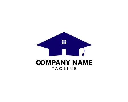 Home Schooling Logo Vector Template Stock Illustration