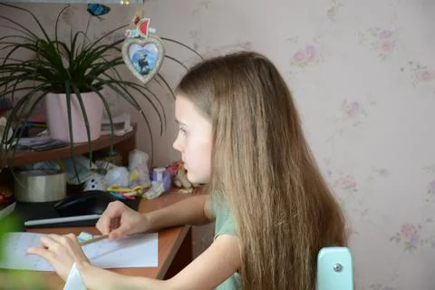 Home schooling Stock-Fotos