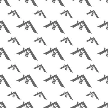 Home. Seamless color pattern for texture, textiles, packaging, and simple bac Stock Illustration