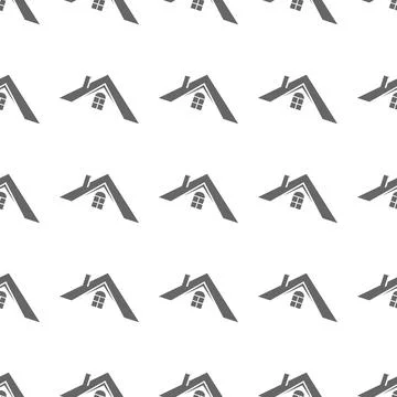 Home. Seamless color pattern for texture, textiles, packaging, and simple bac Stock Illustration