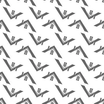 Home. Seamless color pattern for texture, textiles, packaging, and simple bac Stock Illustration