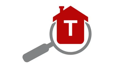 Home Searching Agent Initial T Stock-Illustration