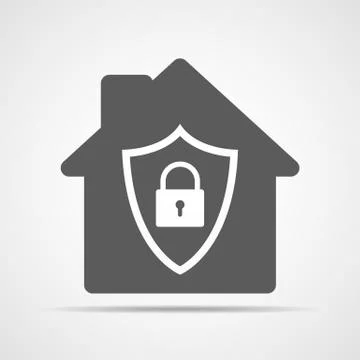 Home secure icon. Vector illustration Stock Illustration