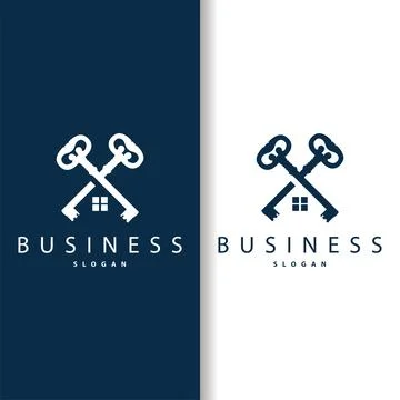 Home security design simple key logo old vintage minimalist template illust.. イラスト素材