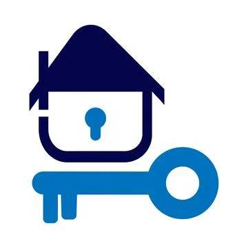 Home, security, lock, protection, house apartment protection icon Stock Illustration