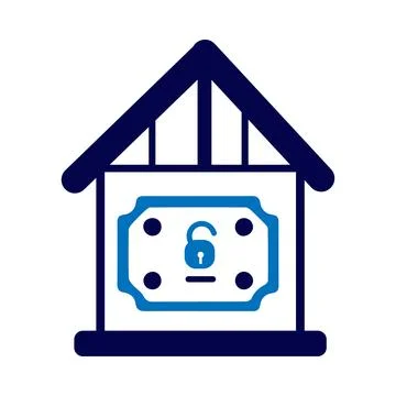 Home, security, lock, protection, house apartment protection icon Stock Illustration