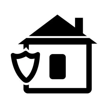 Home, security, lock, protection, house apartment protection icon Stock Illustration