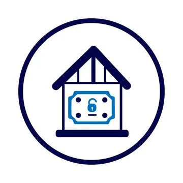 Home, security, lock, protection, house apartment protection icon Stock Illustration