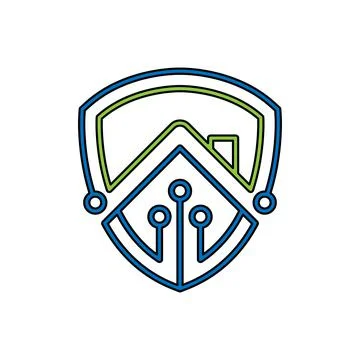 Home Security Logo Icon vector design illustration. Home Security with Shield Stock Illustration