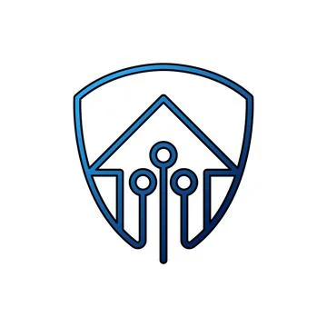 Home Security Logo Icon vector design illustration. Home Security with Shield Stock-Illustration