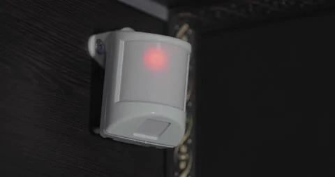 Home Security Motion Sensor Stock Footage 155780047