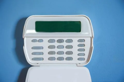 Home security panel on the wall Stock-Fotos