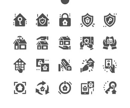 Home security. Smart home technology system with centralized control. Stockillustratie