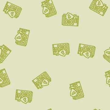 Home security system check maintenance line vector seamless pattern イラスト素材