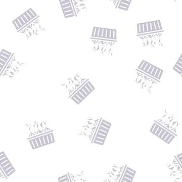 Home seedling onion glyph vector seamless pattern Stock Illustration