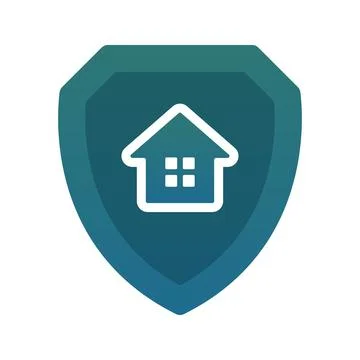 Home shield logo element design template icon Stock Illustration