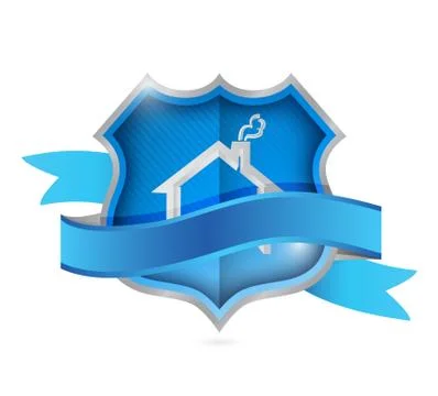 Home shield of protection. security concept Stock Illustration