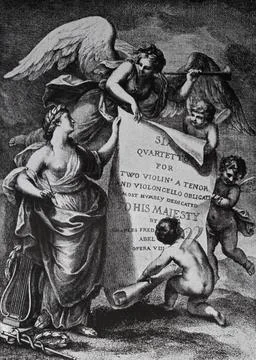  Home Six string quartets by Carl Friedrich Abel (1723-1787) a German comp... Stock Photos