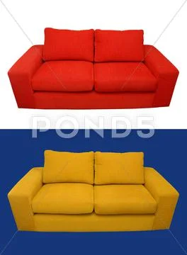 Home sofa composition Stock Illustration