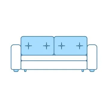 Home Sofa Icon Stock Illustration
