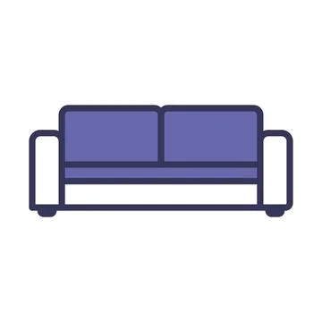 Home Sofa Icon Stock Illustration