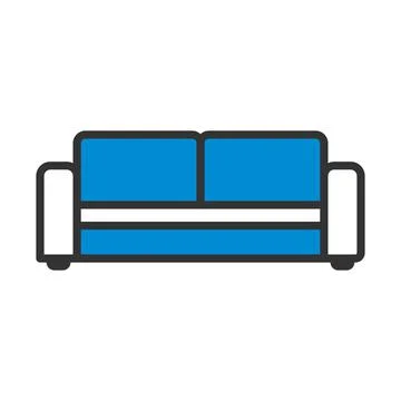 Home Sofa Icon Stock Illustration