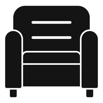 Home sofa icon simple vector. Interior relax Stock Illustration