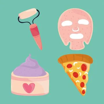 Home spa set Stock Illustration