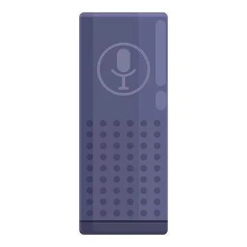 Home speaker icon cartoon vector. Music control Illustrazione stock