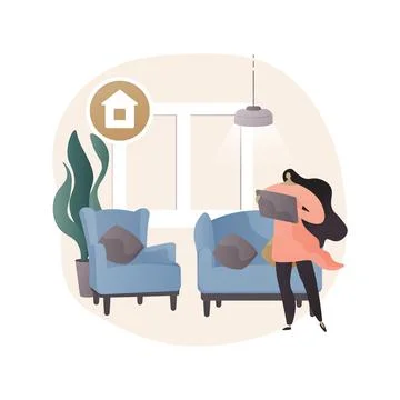 Home staging abstract concept vector illustration. Stock Illustration