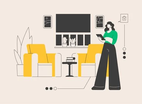 Home staging abstract concept vector illustration. Stock Illustration