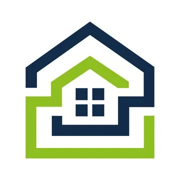Home staging or interior design ready-made logo House And Tools and new icon Vec Stock Illustration