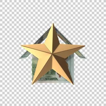 Home Star US 100 Dollar Money Notes Currency 09 Stock Illustration