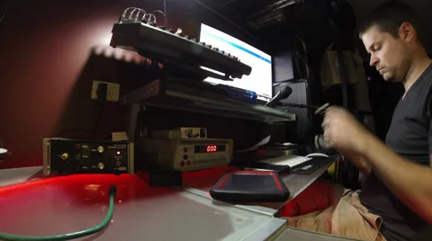 Home studio time lapse 库存影片 28652060